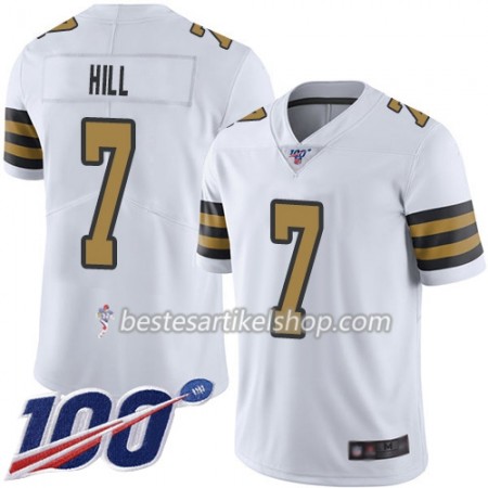 Herren New Orleans Saints Trikot Taysom Hill 7 Nike Weiß Stitched Limited 100th